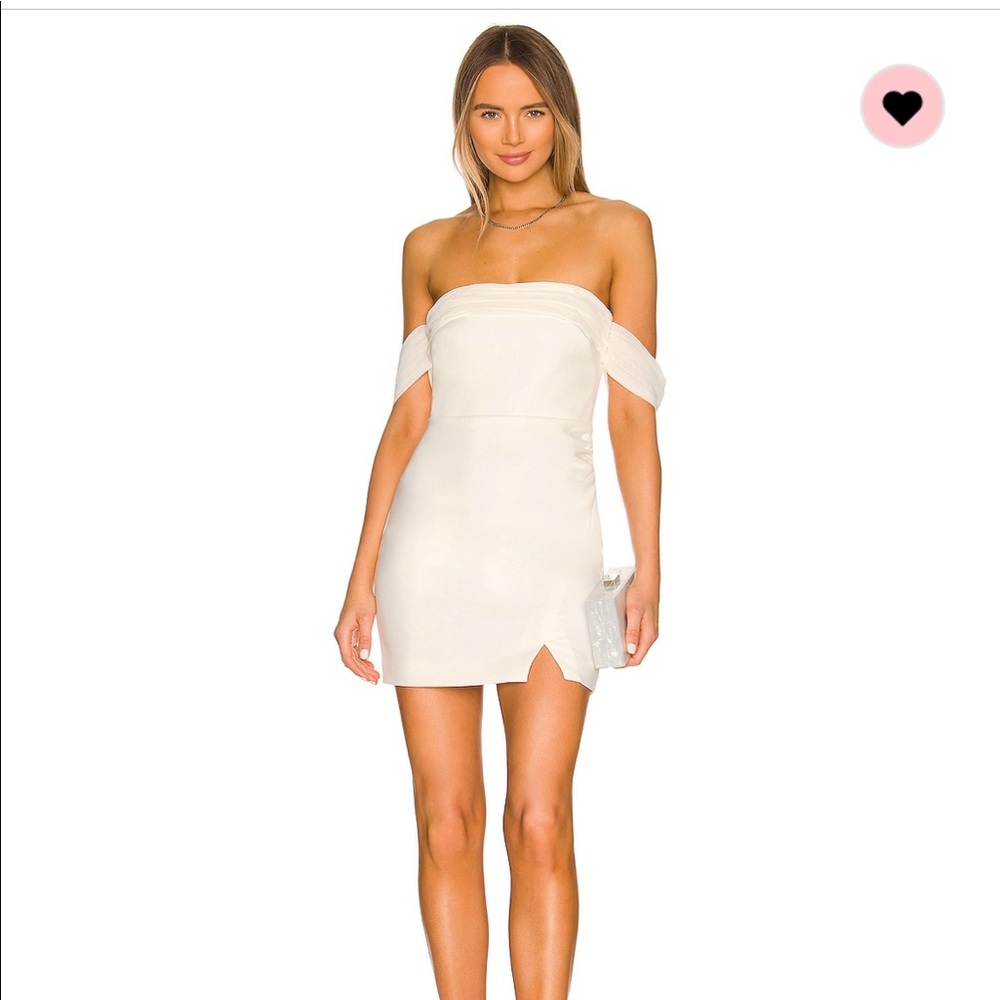 White Formal Dress - Off the Shoulder - Revolve